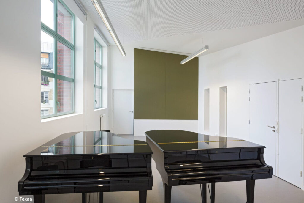 Mavotrans_geluidsabsorptie-Texaa_Vibrasto_wand_conservatoire-musique_02