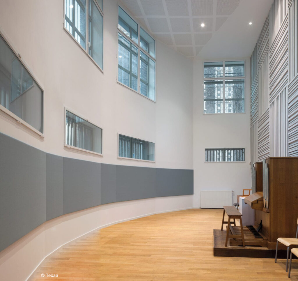 Mavotrans_geluidsabsorptie-Texaa_Vibrasto_wand_conservatoire-musique_03