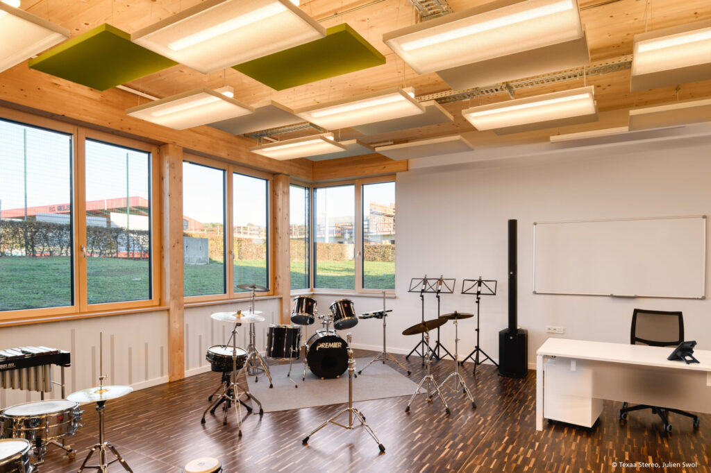 Een perfecte akoestiek voor oefen- en repetitieruimten begint bij de geluidsabsorberende materialen van Mavotrans