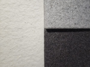 akoestiek wandpanelen van 100% Nederlandse schapenwol in 4 kleuren